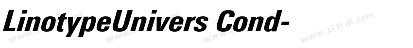 LinotypeUnivers Cond字体转换